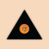 10-Inch Black Triangle Canvas Board